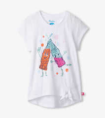 Girls Soda Pop Tie Front T-Shirt