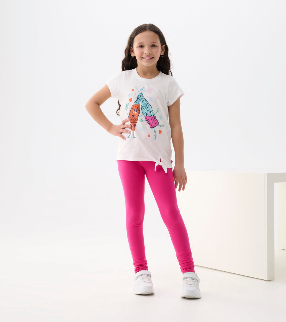 Girls Soda Pop Tie Front T-Shirt
