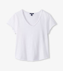 Sadie V-Neck Tee - White