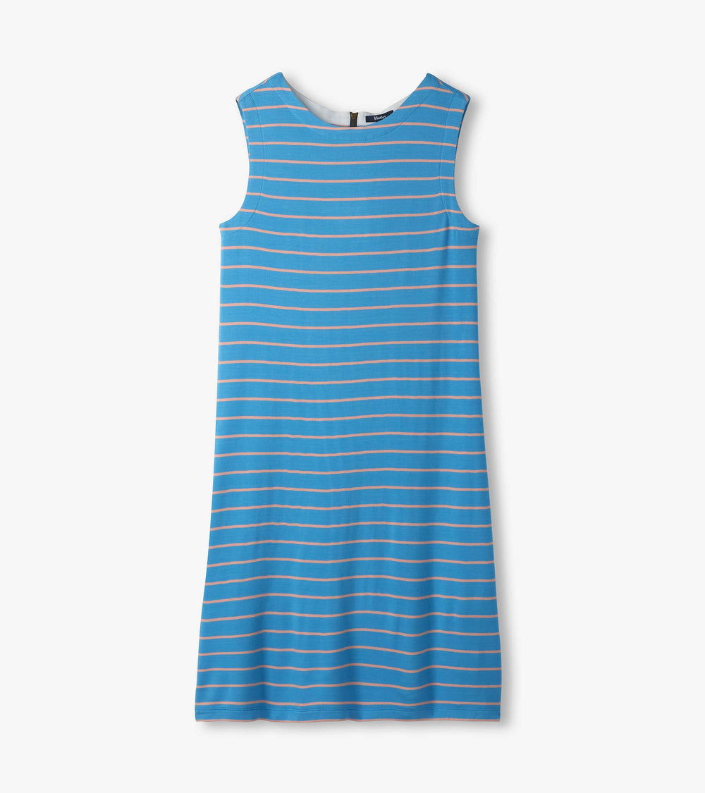 Sofia Dress - Apricot Blush Stripes