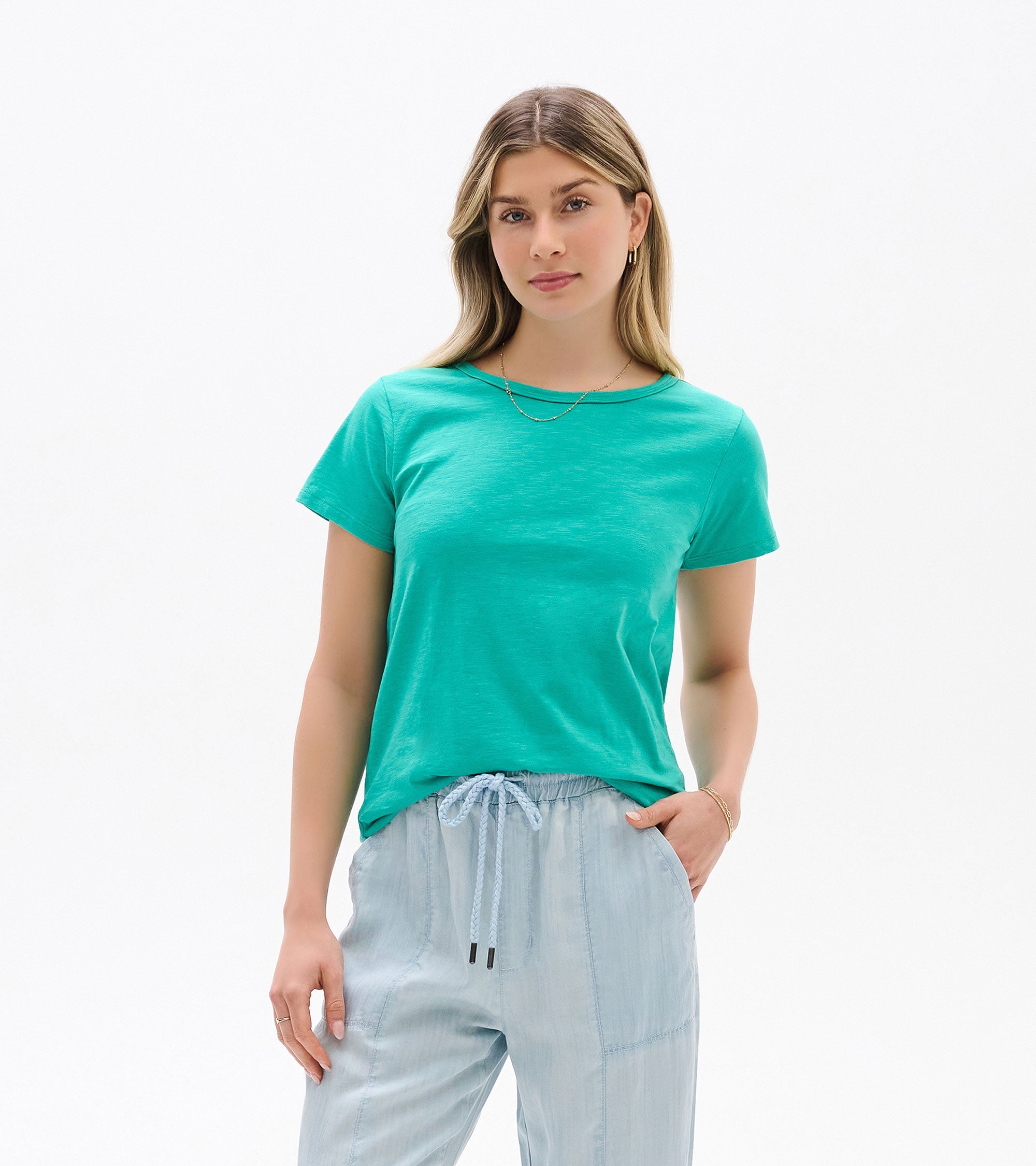 Essential Crew Neck Tee - Arcadia