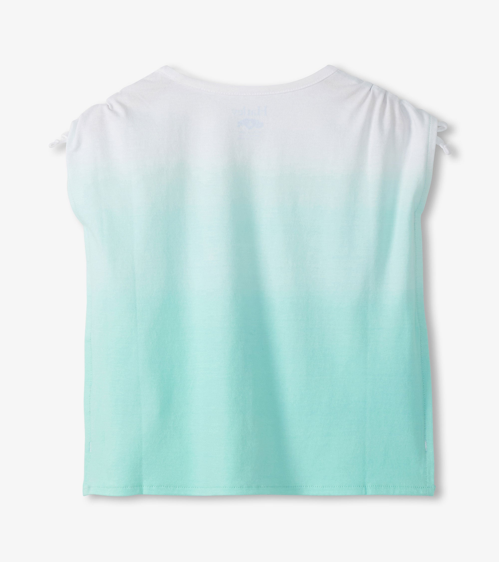 Girls Mermaid Tail Cinched Shoulder Top