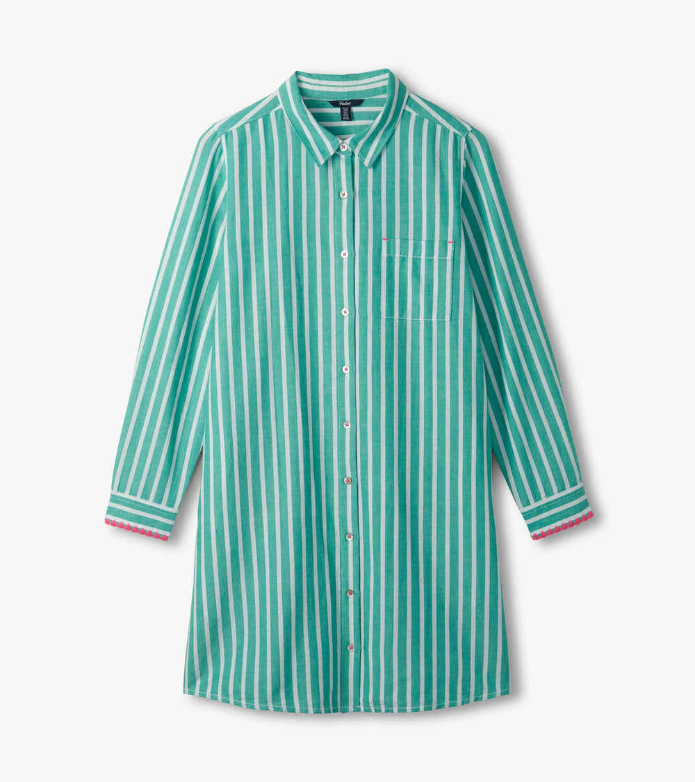 Julia Shirt Dress - Arcadia Stripes