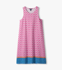 Bella Dress - Rose Medallion