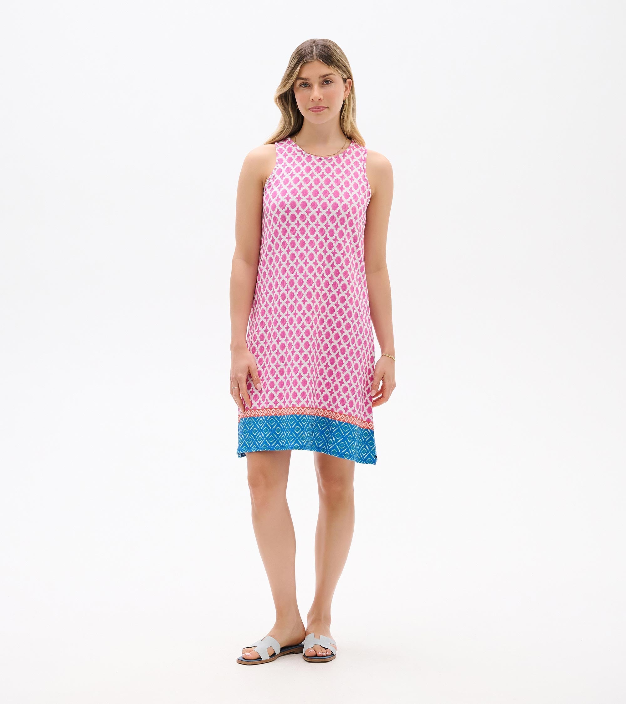 Bella Dress - Rose Medallion