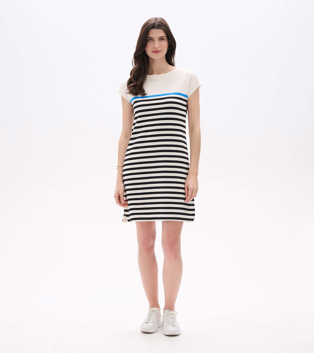 Capri Dress - Black Stripes