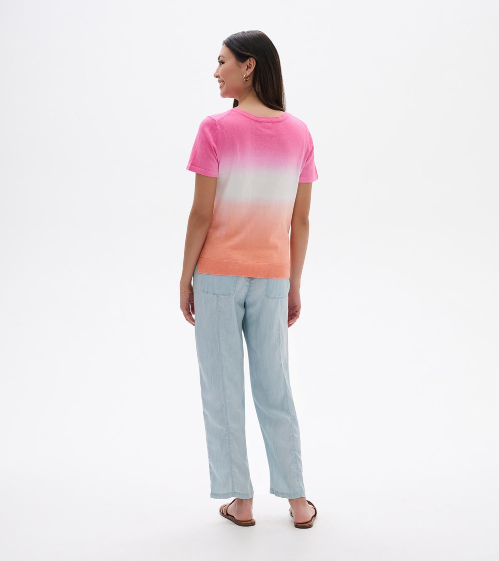 Simone Knit Tee - Beachy Dip Dye
