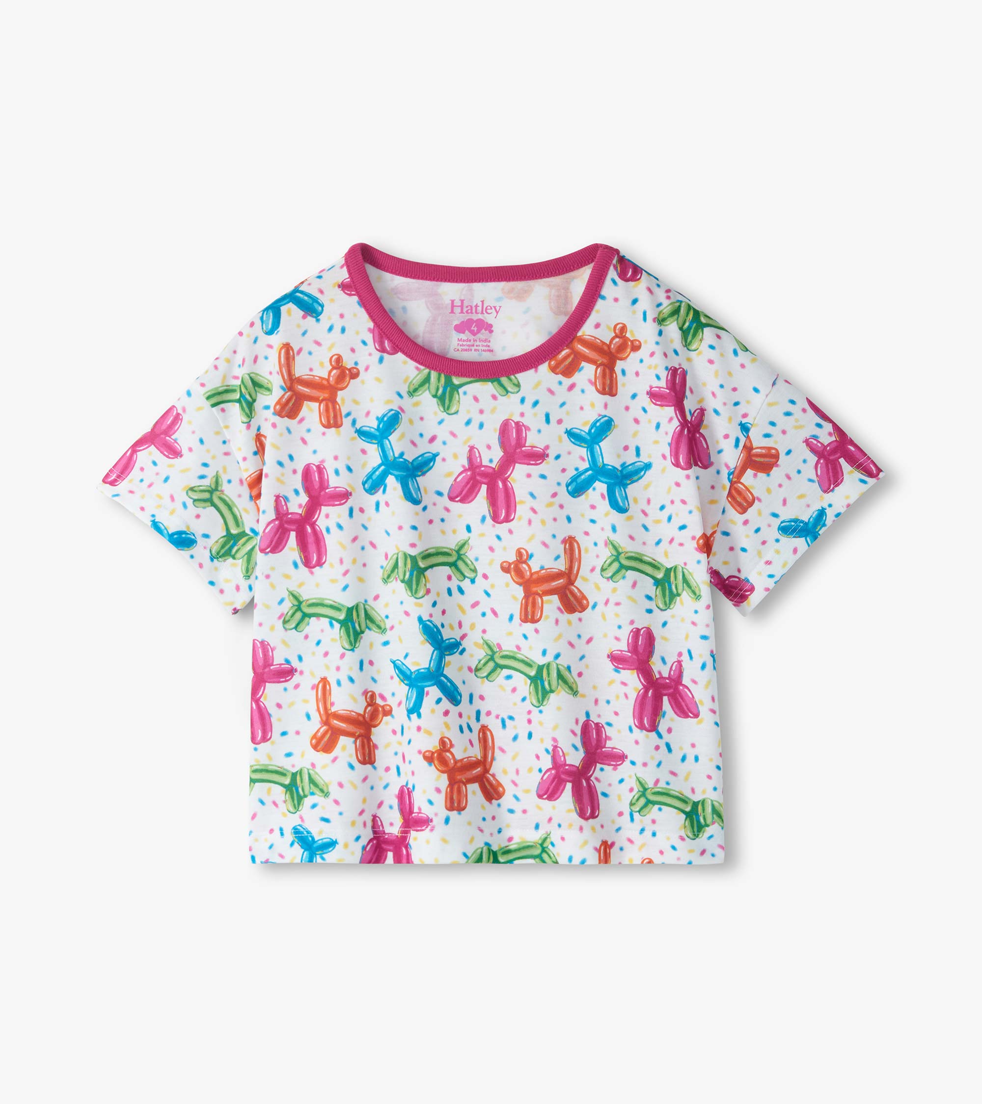 Girls Balloon Pets Short Sleep Set