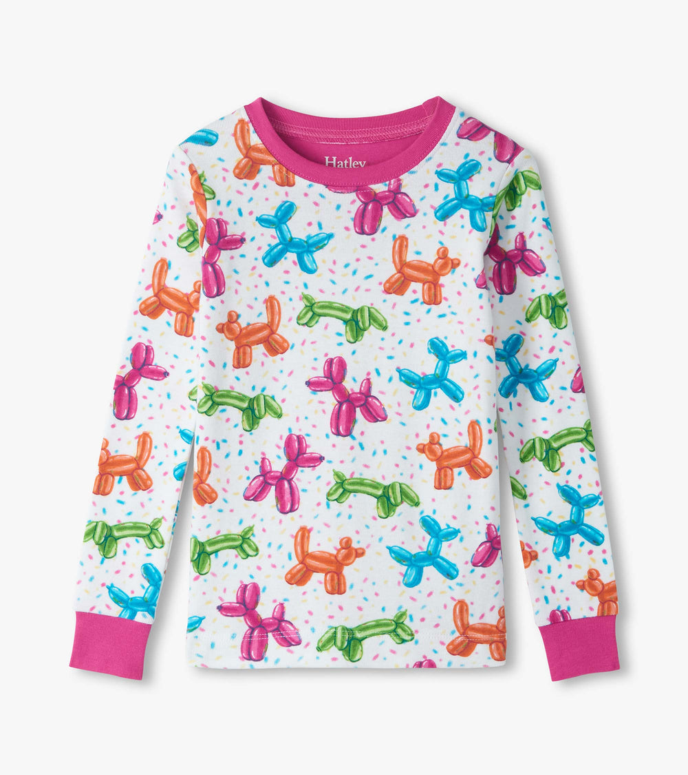 Girls Balloon Pets Cotton Pajama Set