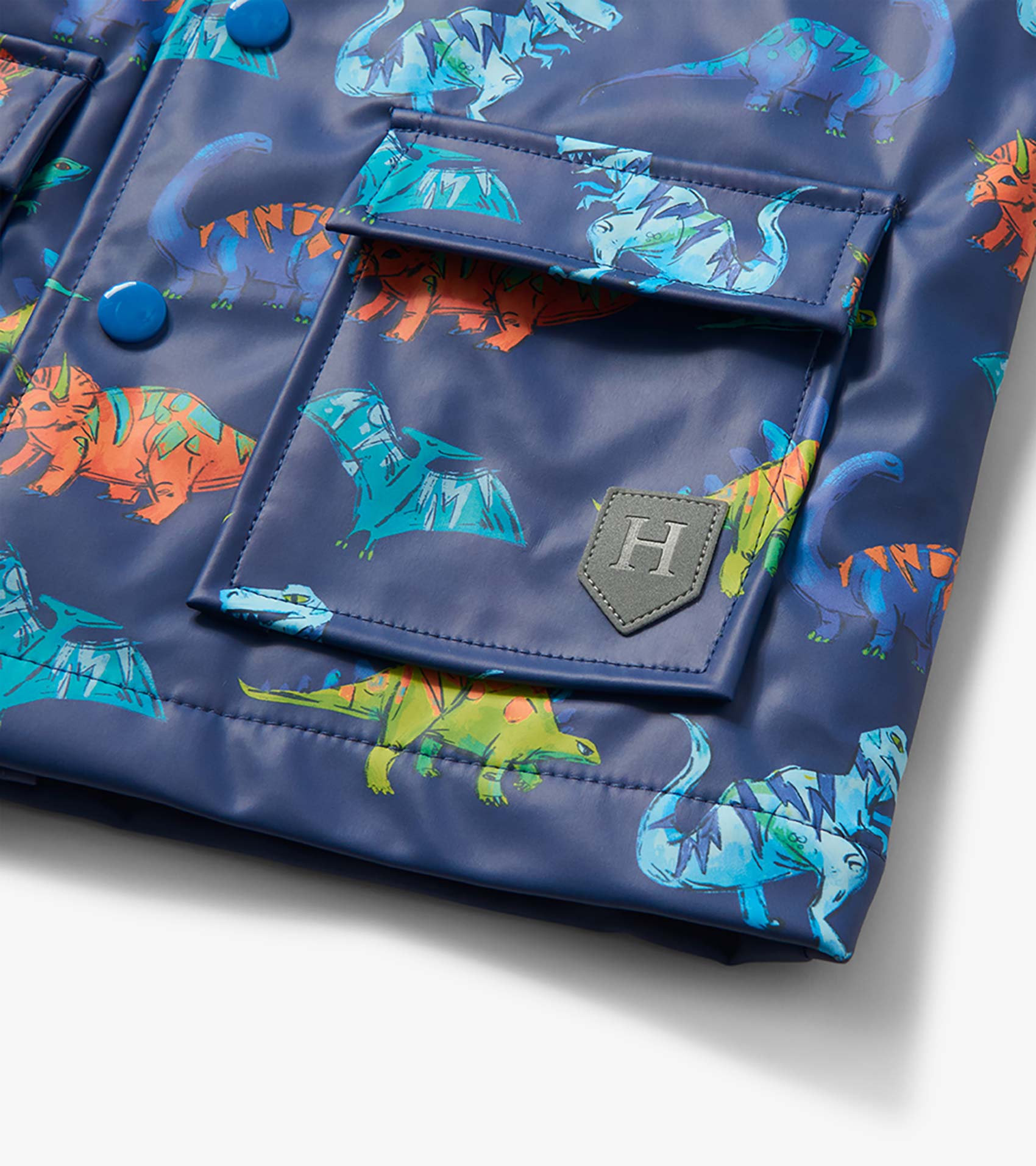 Baby & Toddler Boys Dino Party Button-Up Rain Jacket