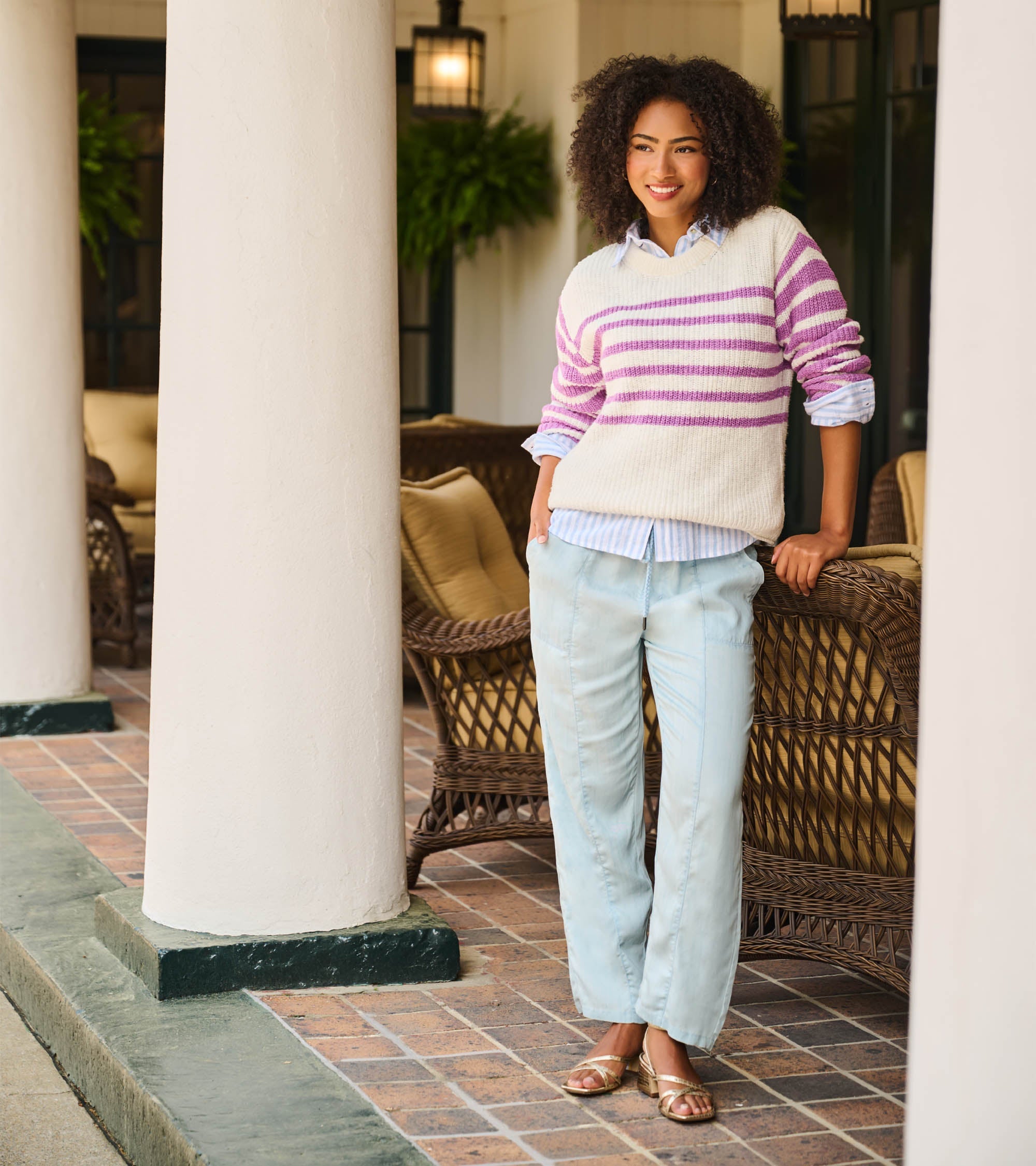 Straight Leg Pant - Soft Blue Wash
