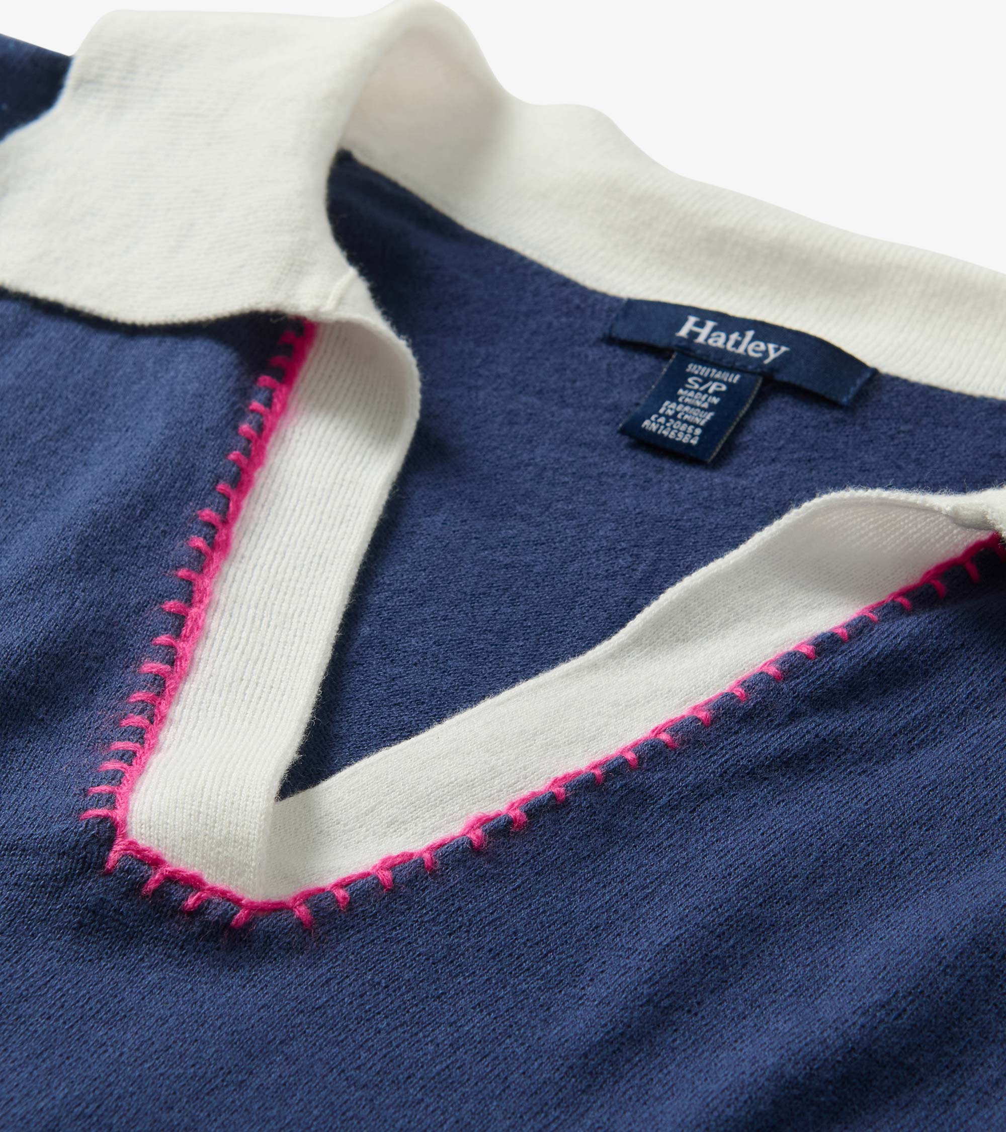 Johnny Collar Top - Patriot Blue