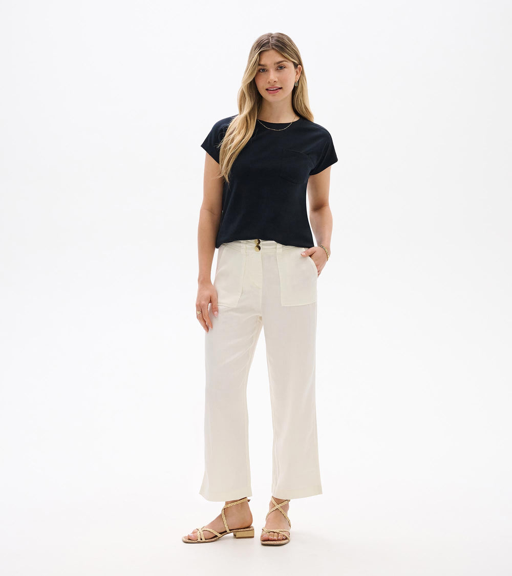 Ella Relaxed Tee - Black
