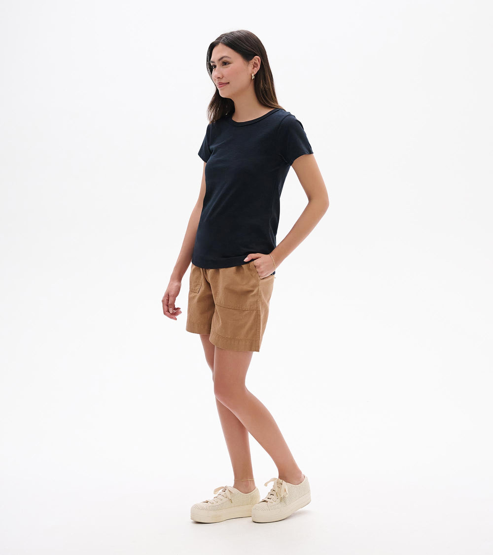 Essential Crew Neck Tee - Caviar