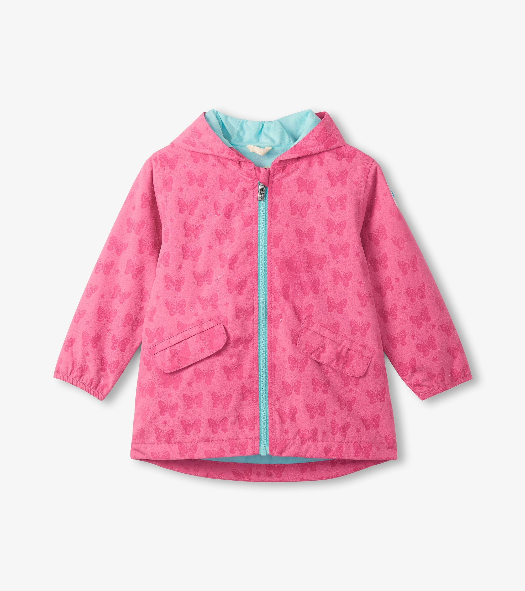 Girls Color Reveal Butterflies Microfiber Rain Jacket