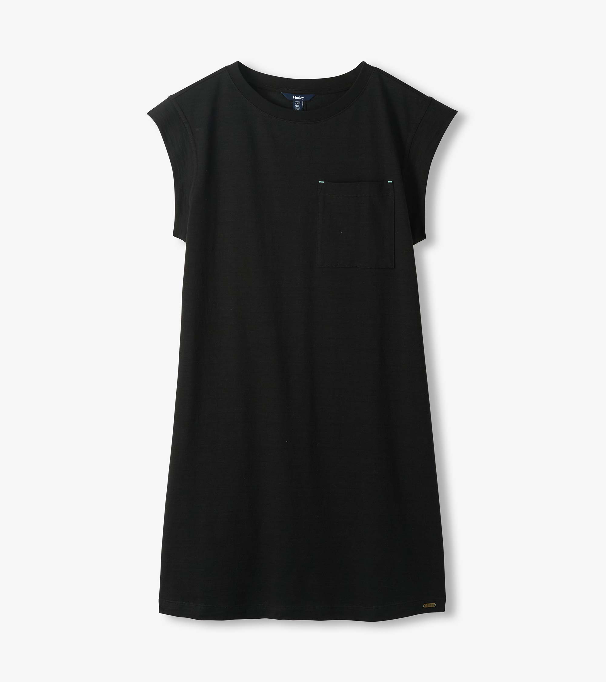 Pocket Tee Dress - Black