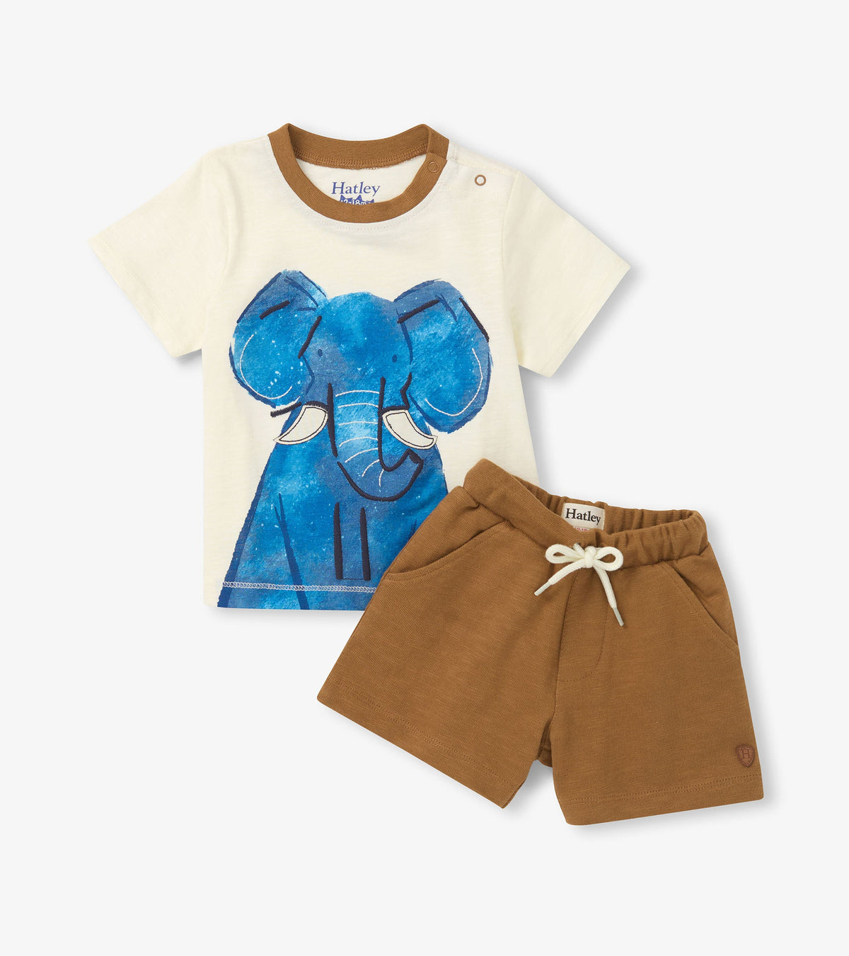 Baby & Toddler Boys Elephant T-Shirt & Shorts Set