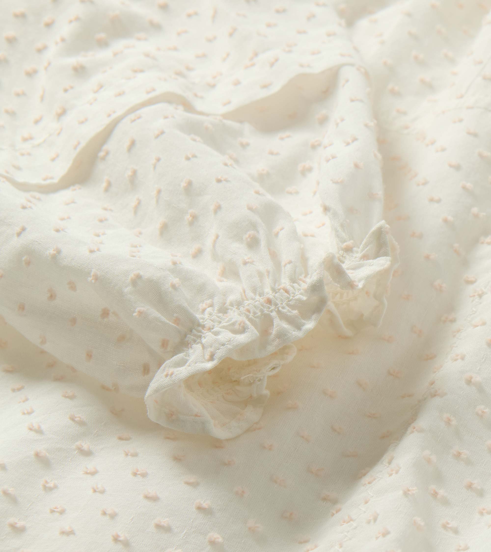 Naomi Blouse - Blush Swiss Dot