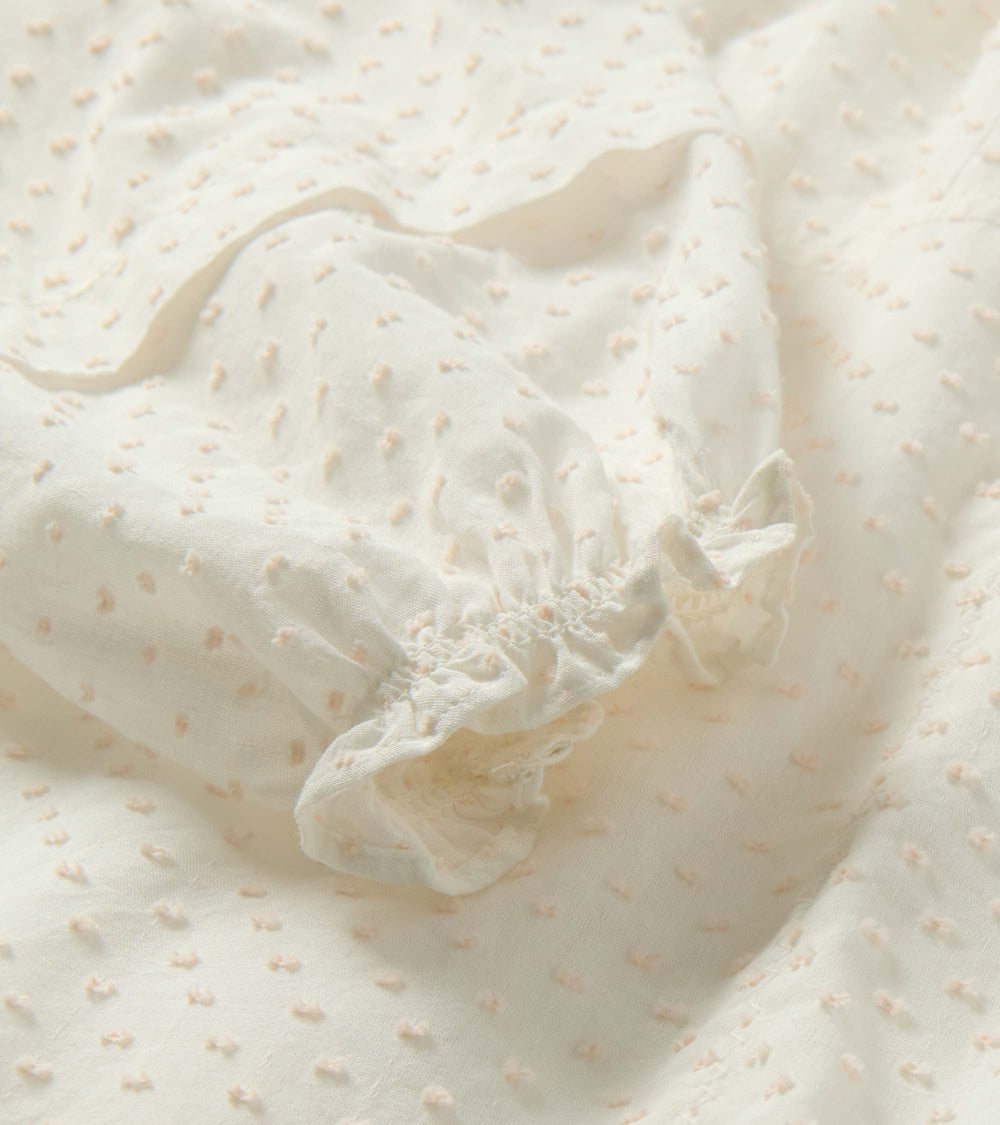 Naomi Blouse - Blush Swiss Dot