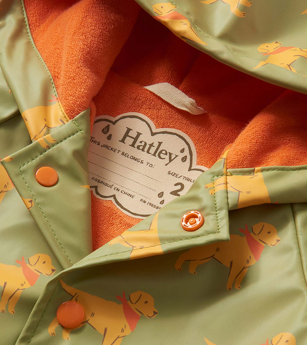 Baby & Toddler Boys Camping Puppy Button-Up Rain Jacket