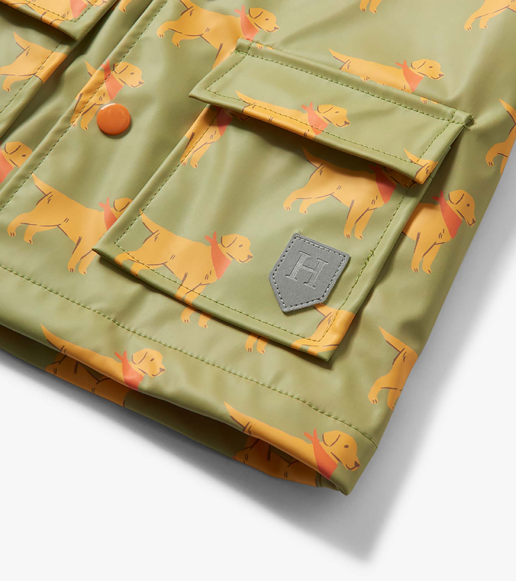 Baby & Toddler Boys Camping Puppy Button-Up Rain Jacket