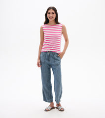 Everyday Tank - Carmine Rose Stripes