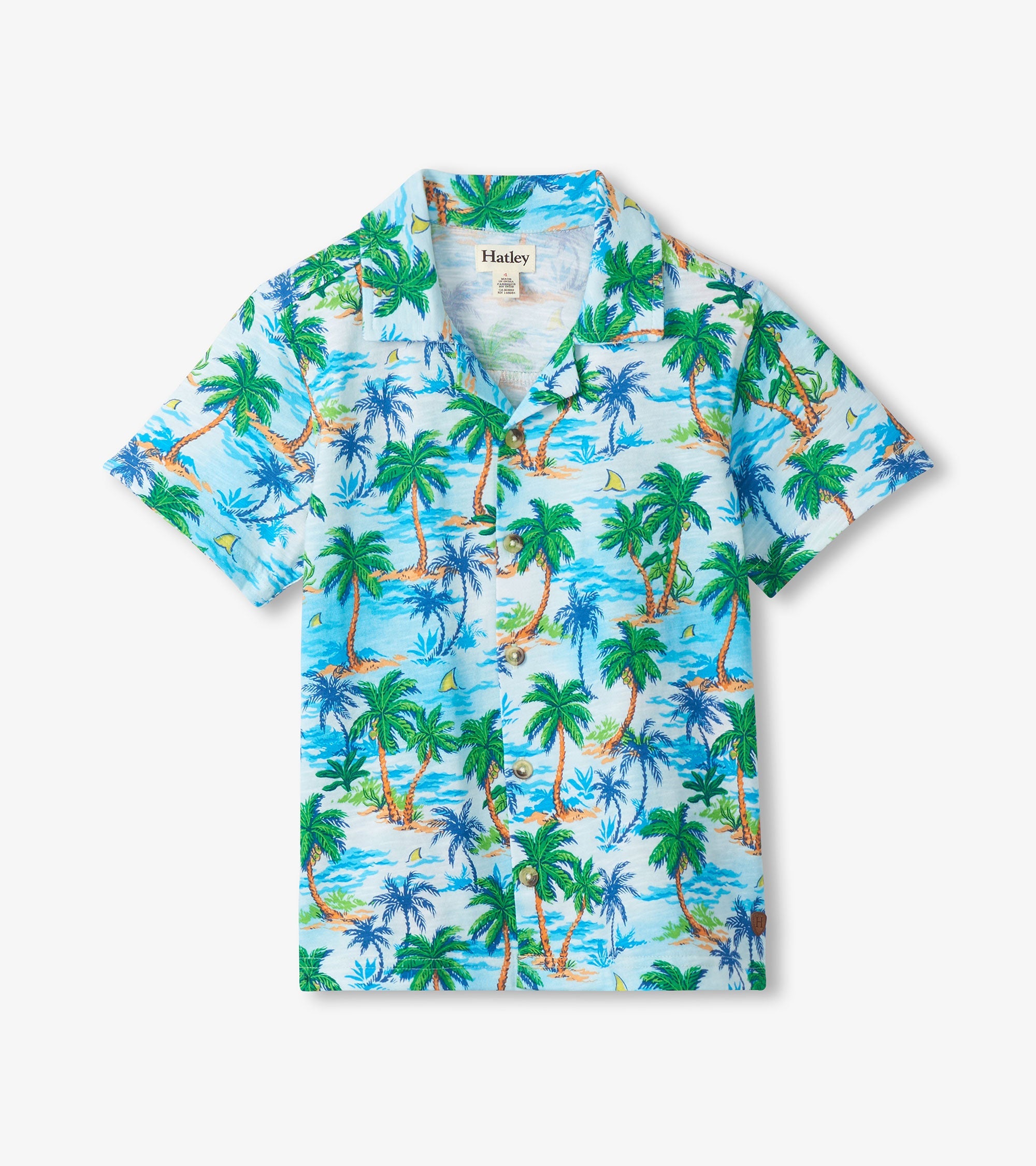 Boys Deserted Island Jersey Button Down
