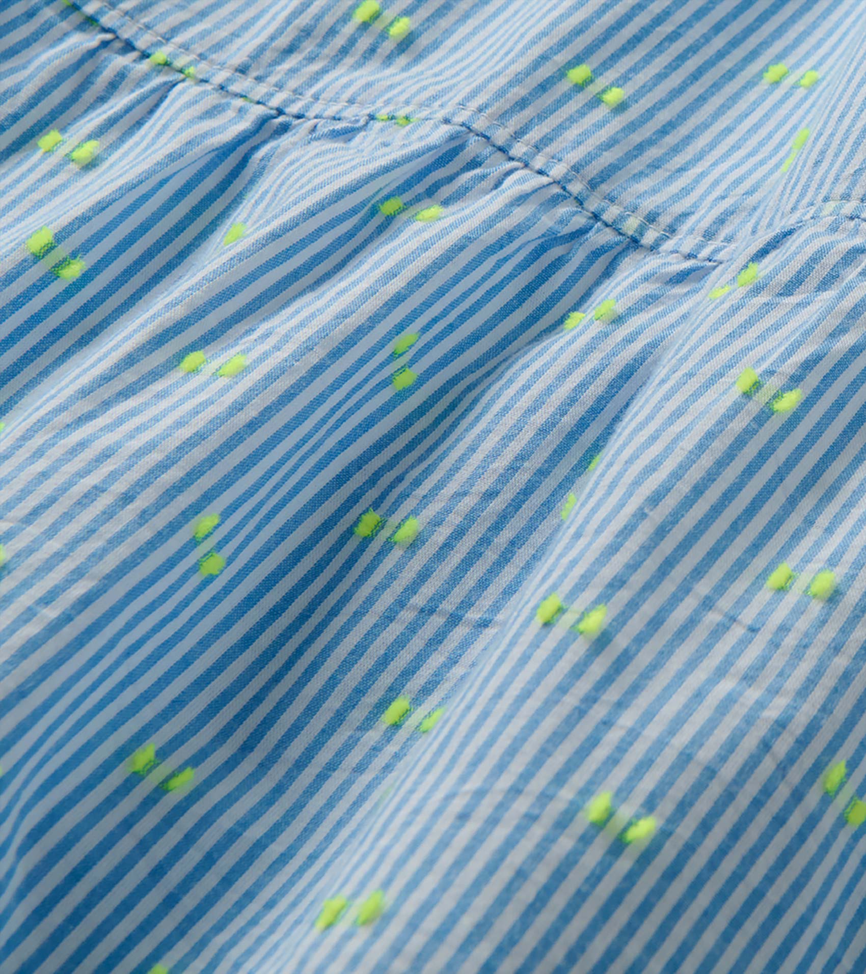 Emerson Dress - Neon Dots on Stripes