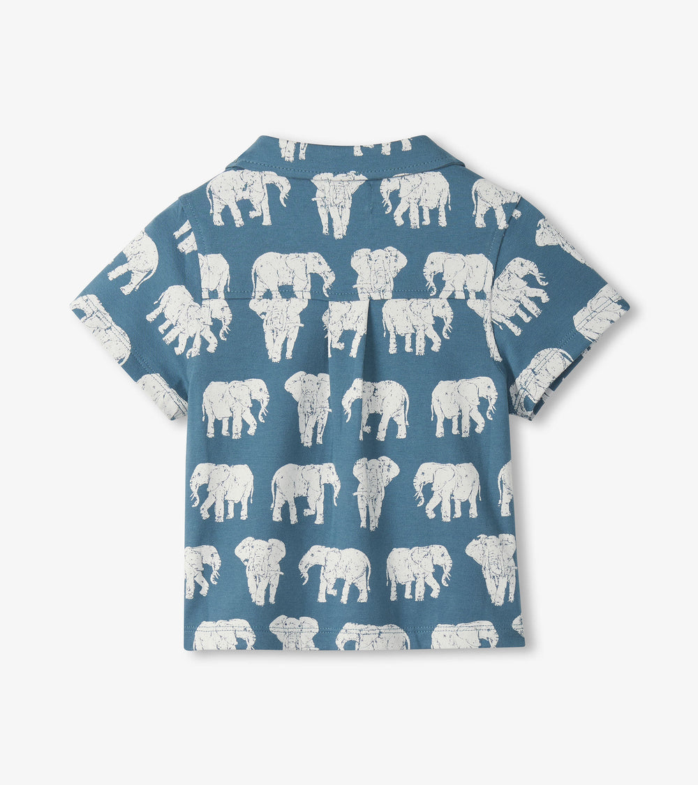 Baby & Toddler Boys Elephants Button Down Shirt