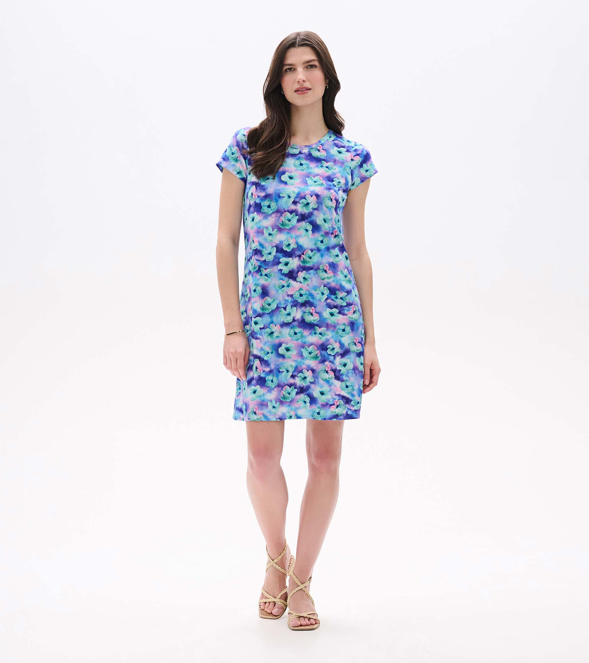 Cici A-Line Dress - Floating Flowers