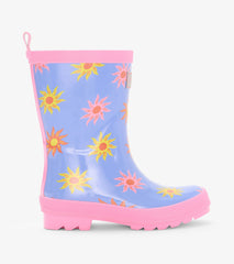 Girls Faded Suns Shiny Rain Boots