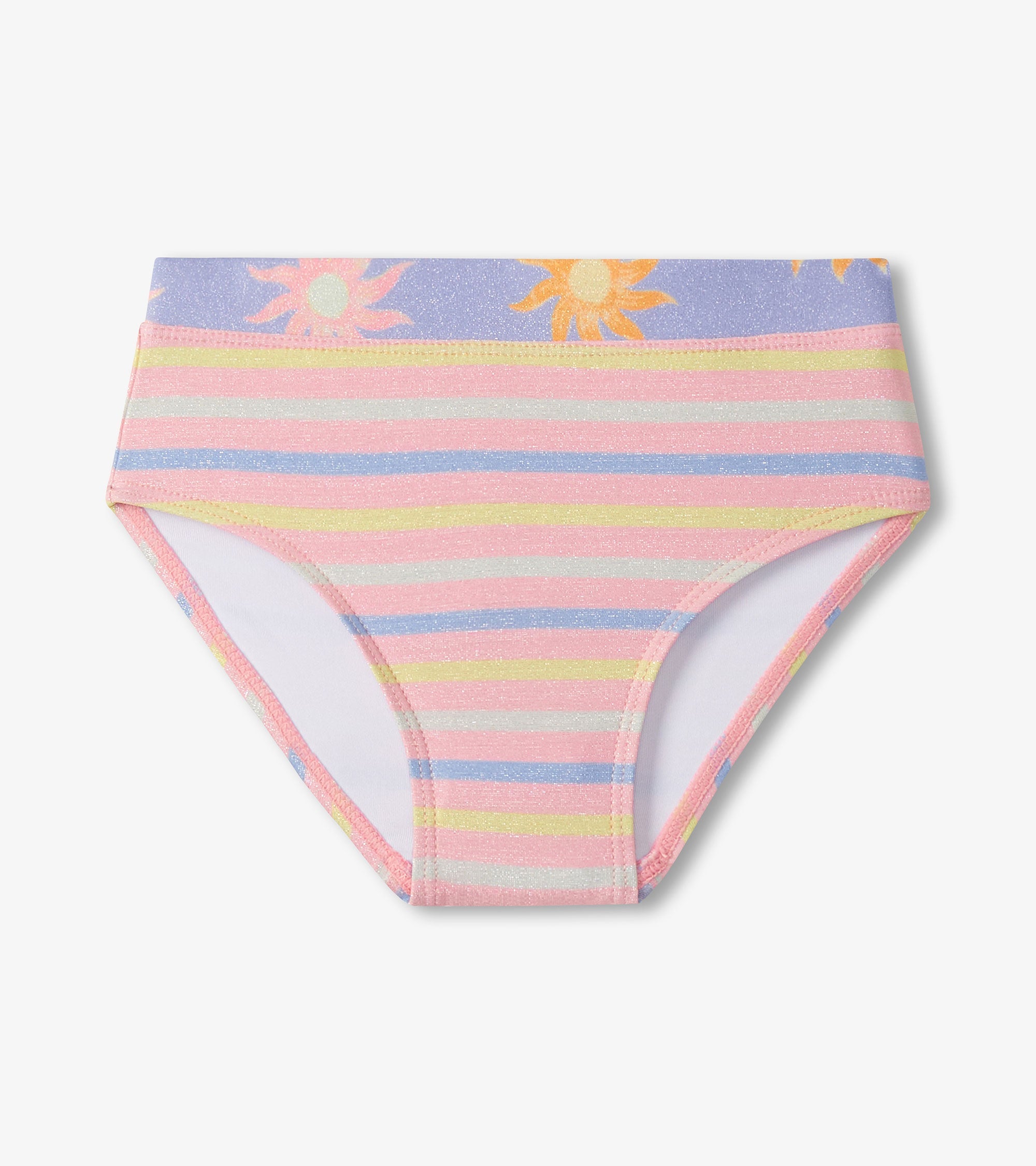 Girls Lavender Sunshine Two-Piece Swimsuit