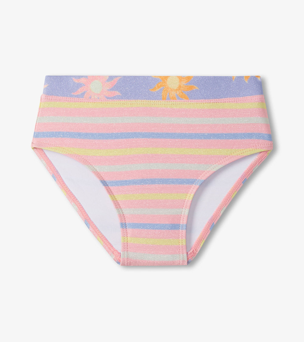 Girls Lavender Sunshine Two-Piece Swimsuit