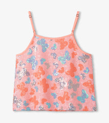 Girls Glitter Butterfly Sequin Top