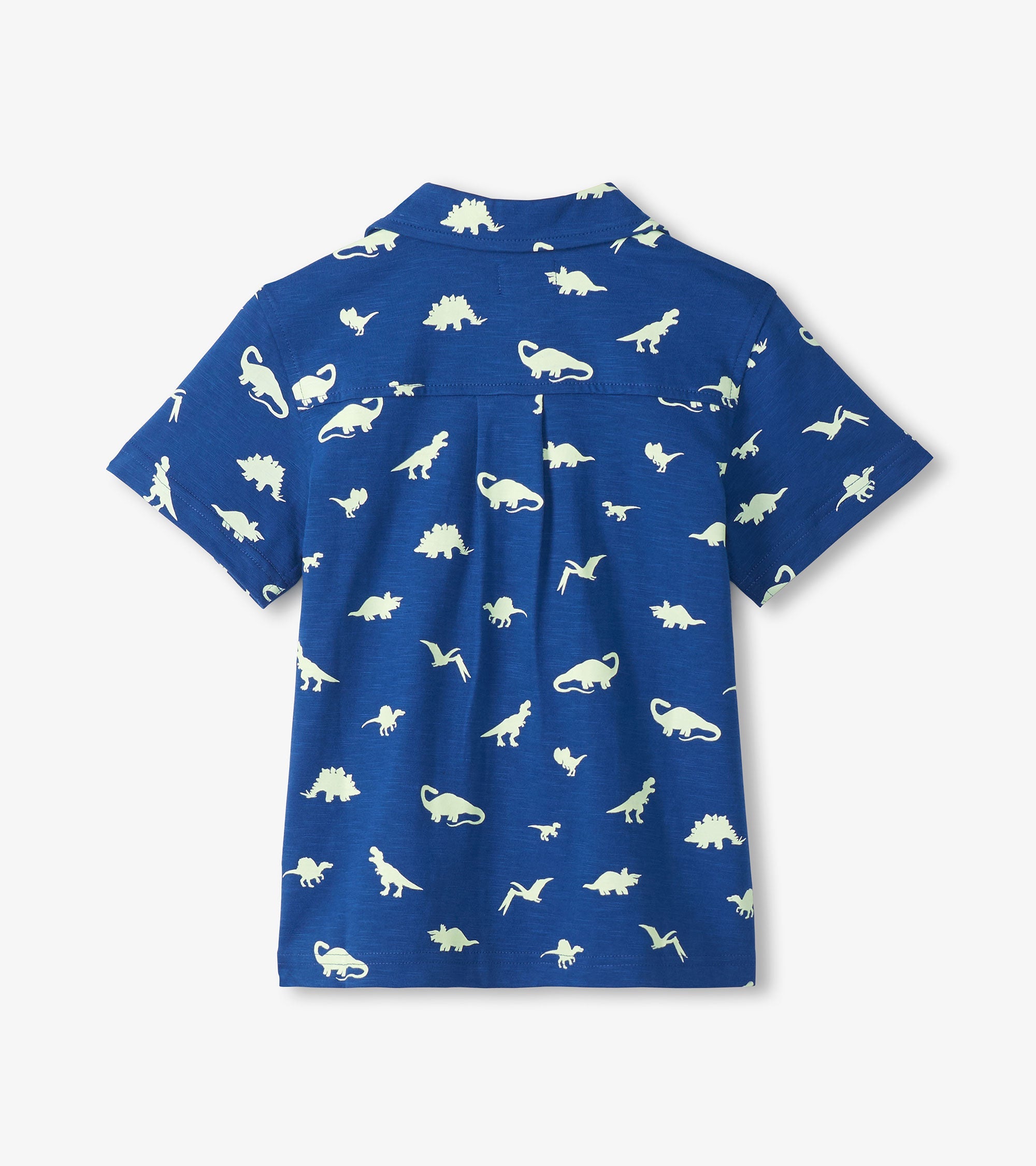 Boys Glow in the Dark Dinos Jersey Button Down
