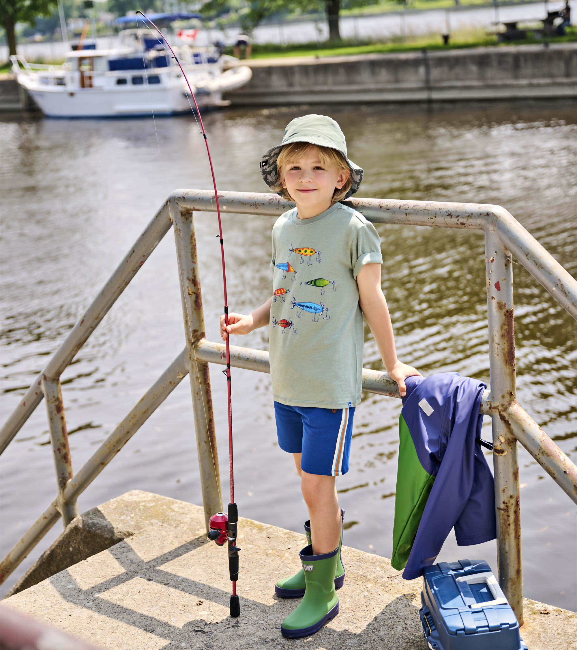 Boys Fishing Lures Graphic Tee