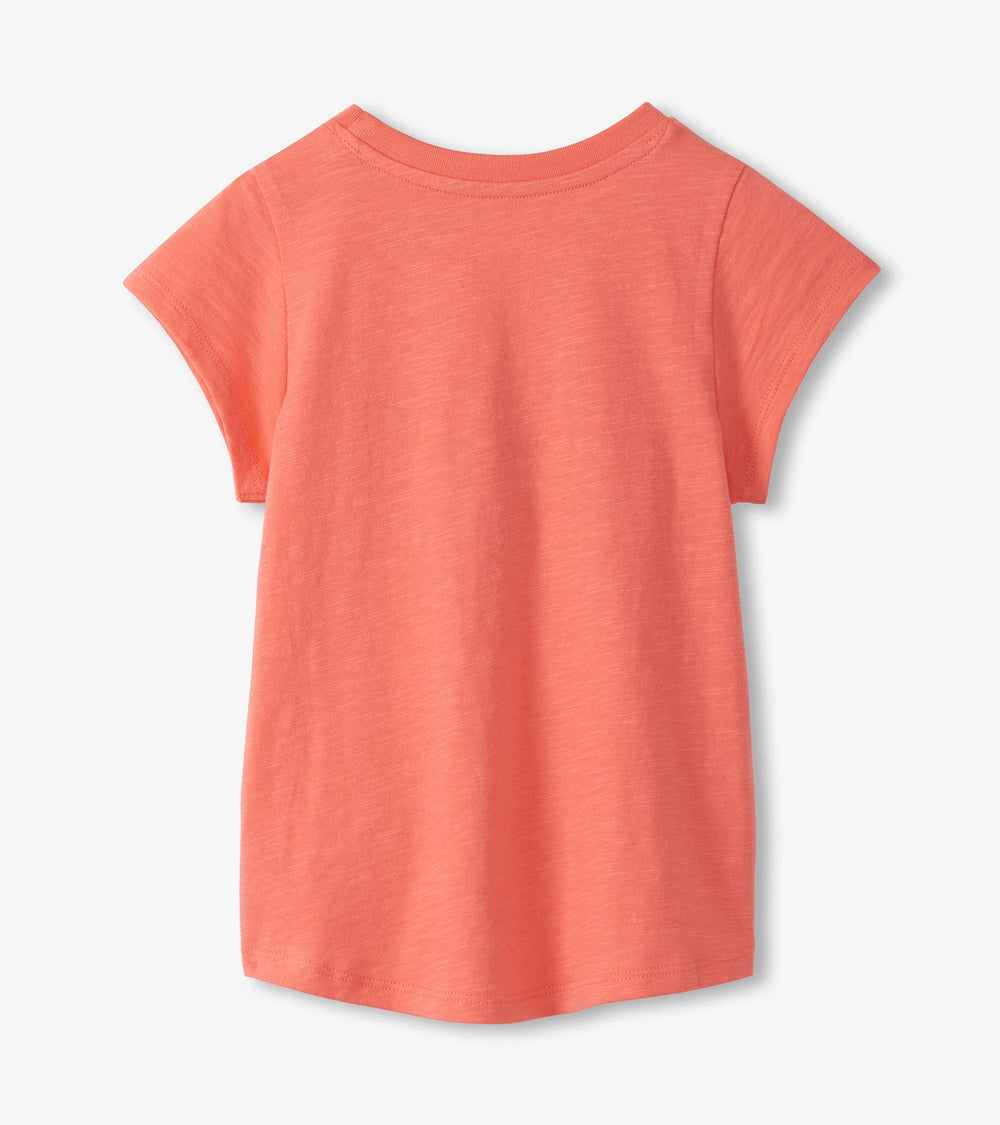 Girls Butterfly Tie Front T-Shirt