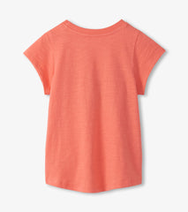 Girls Butterfly Tie Front T-Shirt