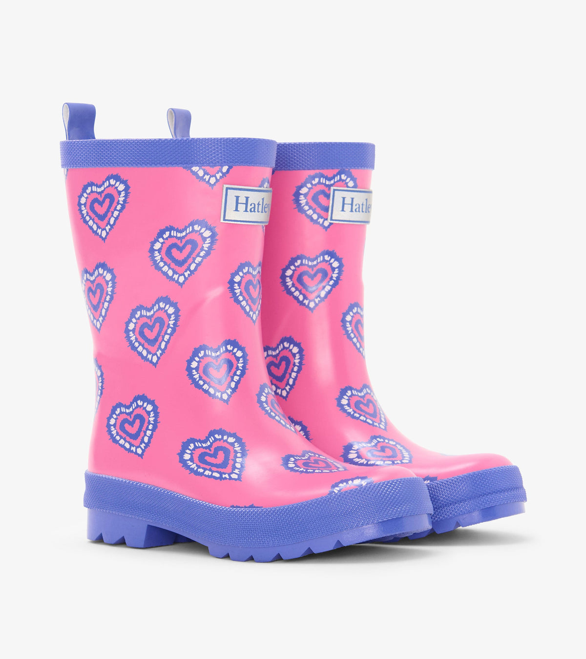 Girls Heart Burst Shiny Rain Boots