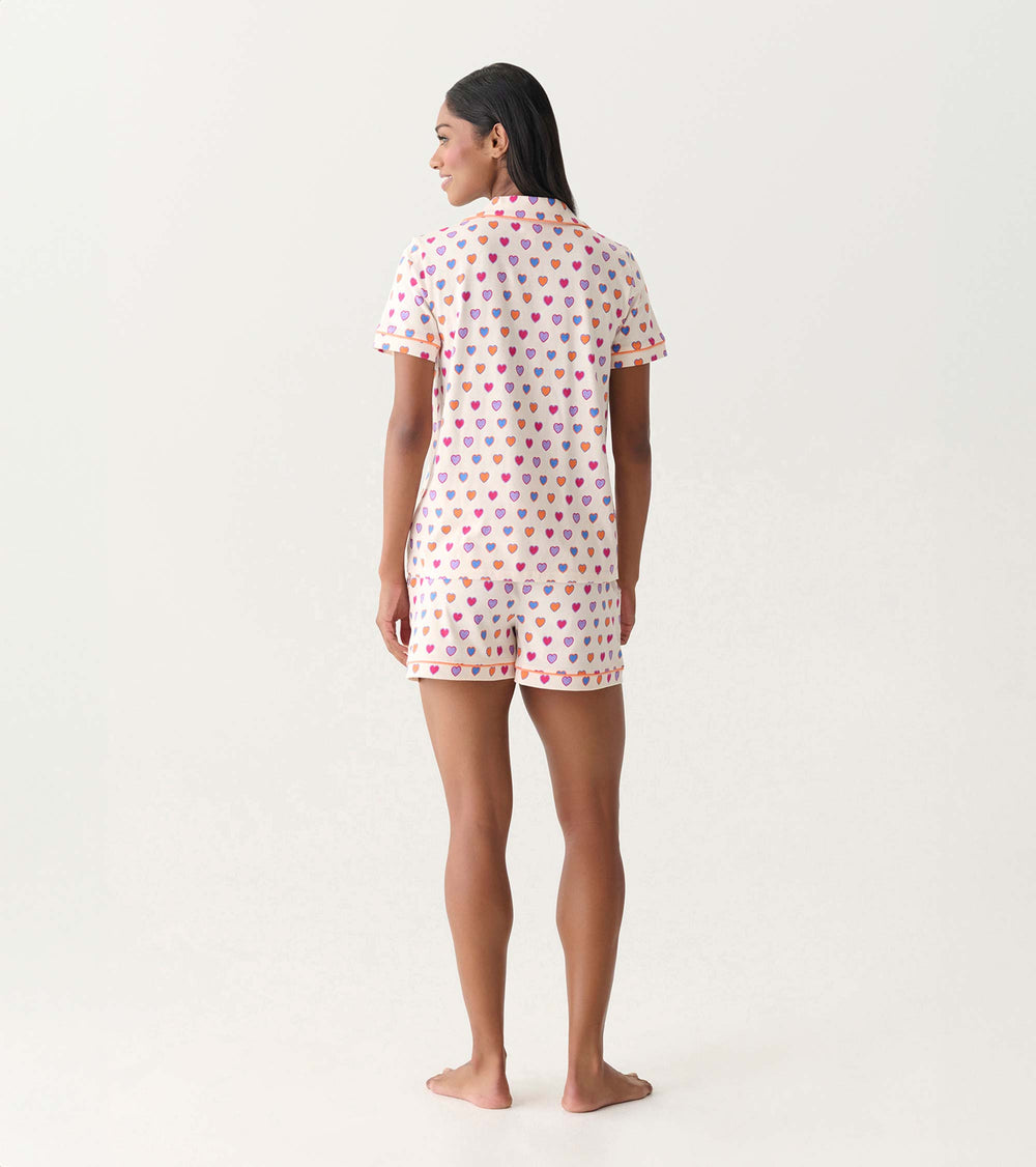 Women's Bunches of Hearts Short Pajama Set