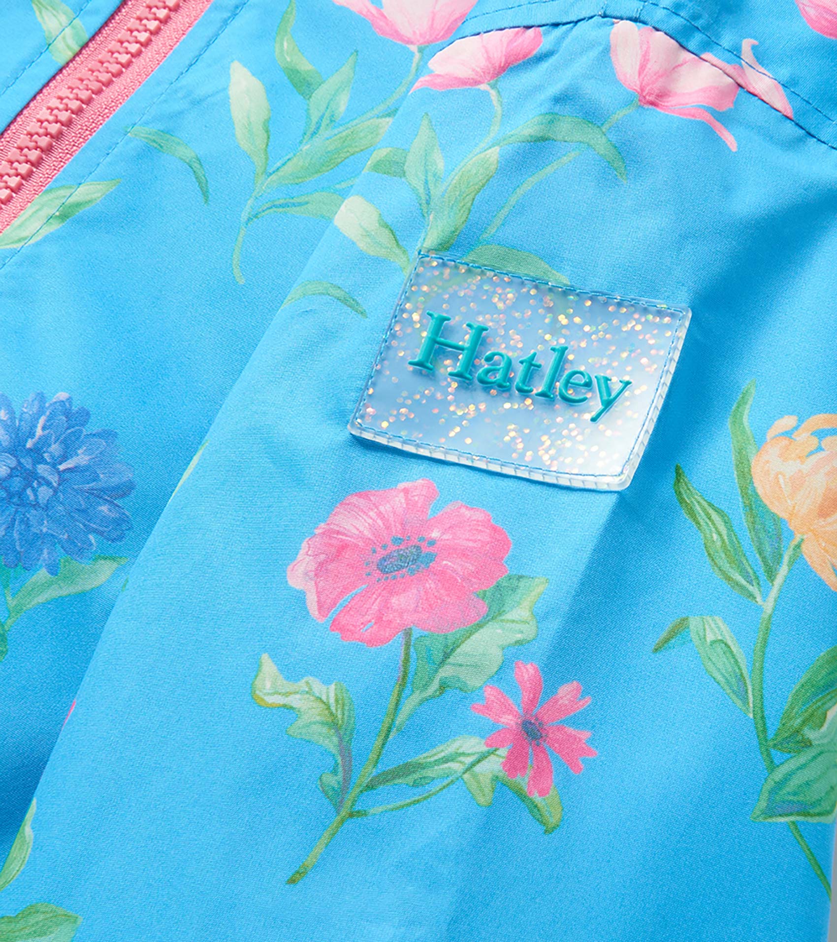 Girls Hyper Real Floral A-Line Swing Jacket