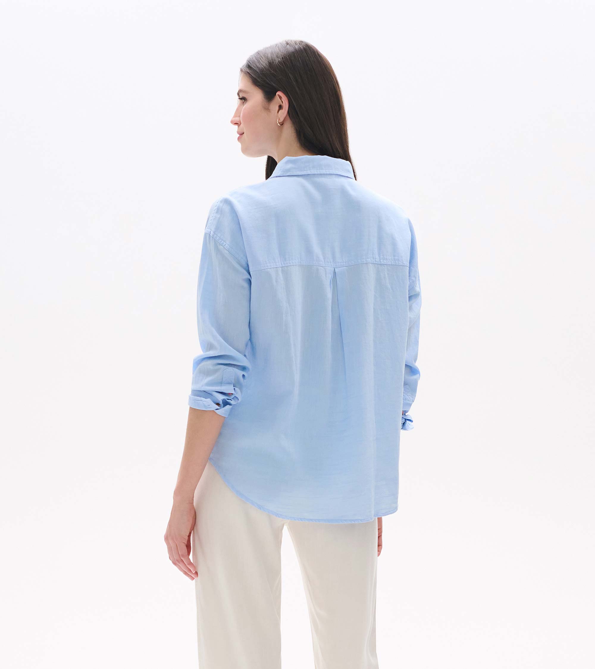 Relaxed Button Down - Light Blue Chambray
