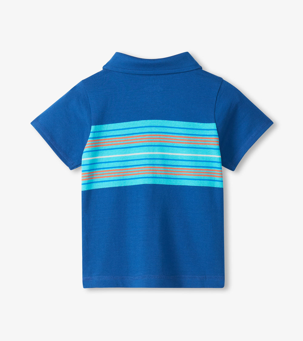 Baby & Toddler Boys Limoges Stripes Peached Jersey Polo T-Shirt