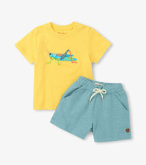 Baby & Toddler Boys Grasshopper T-Shirt & Shorts Set