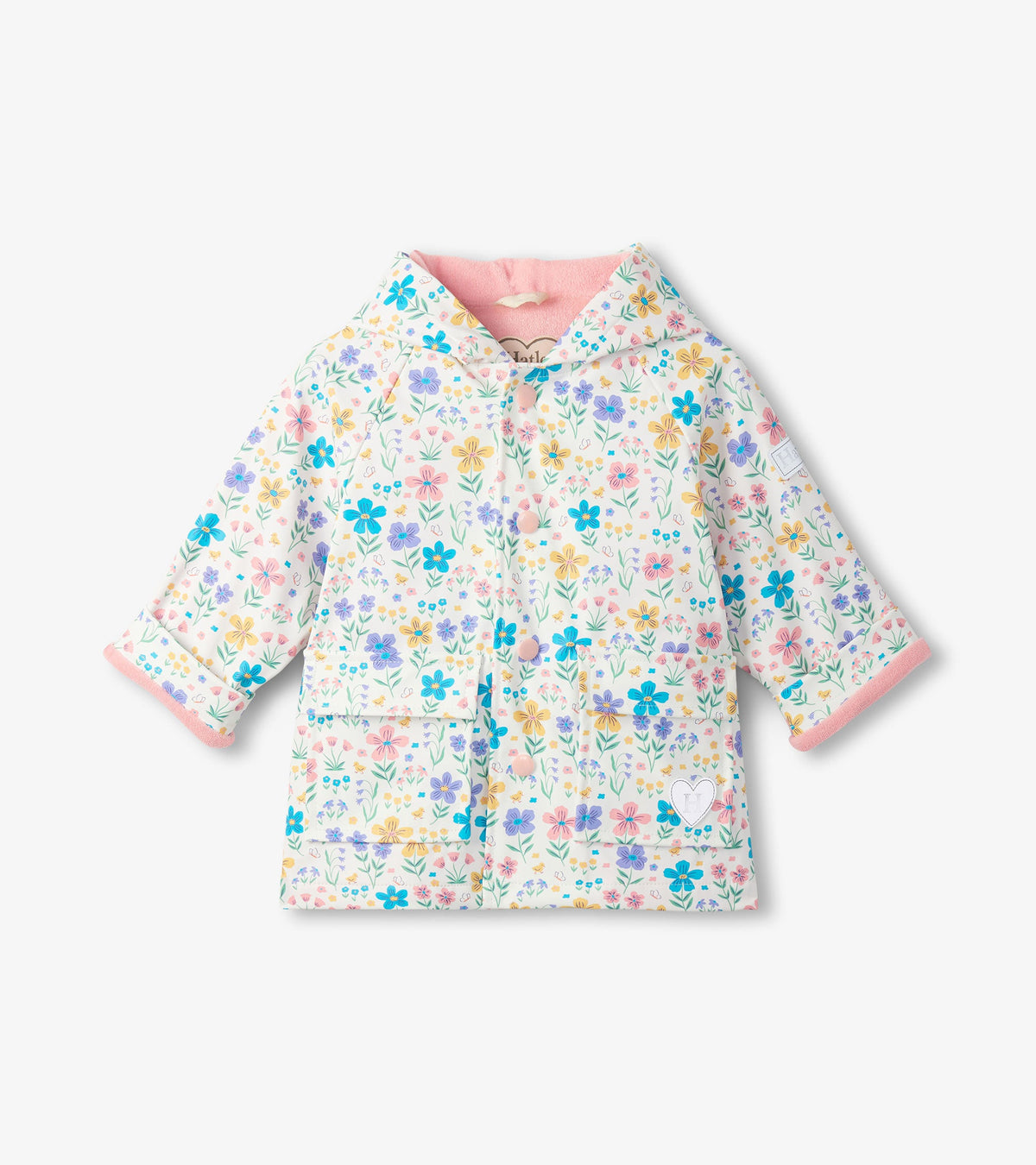 Baby & Toddler Girls Little Garden Chicks Button-Up Rain Jacket