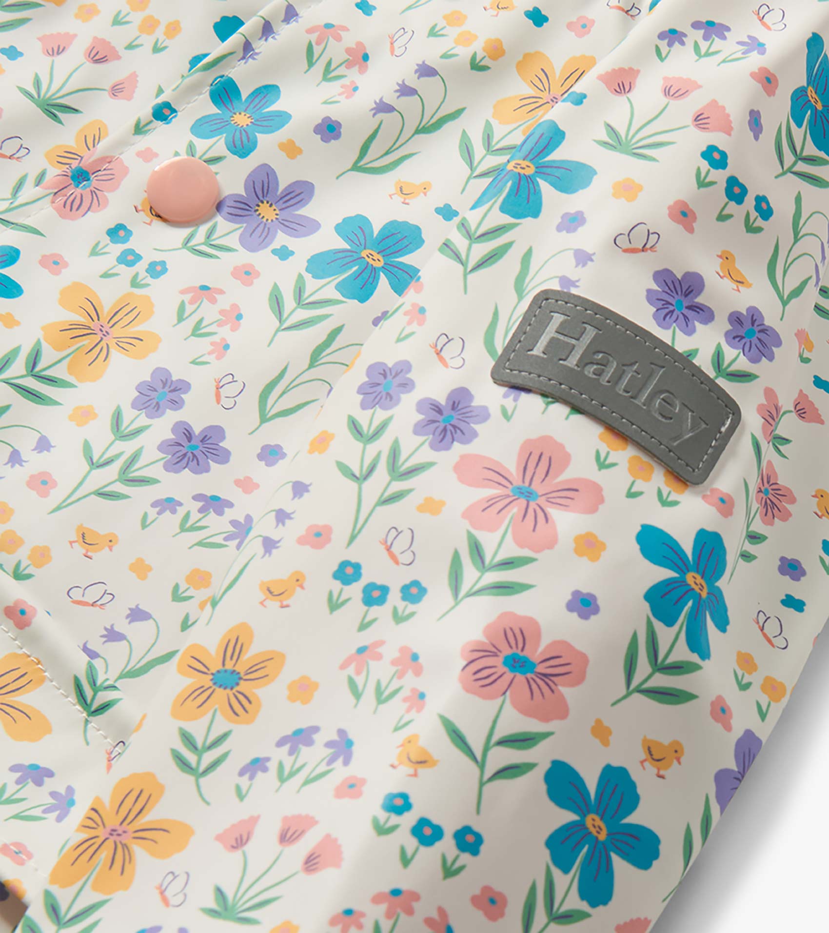 Baby & Toddler Girls Little Garden Chicks Button-Up Rain Jacket