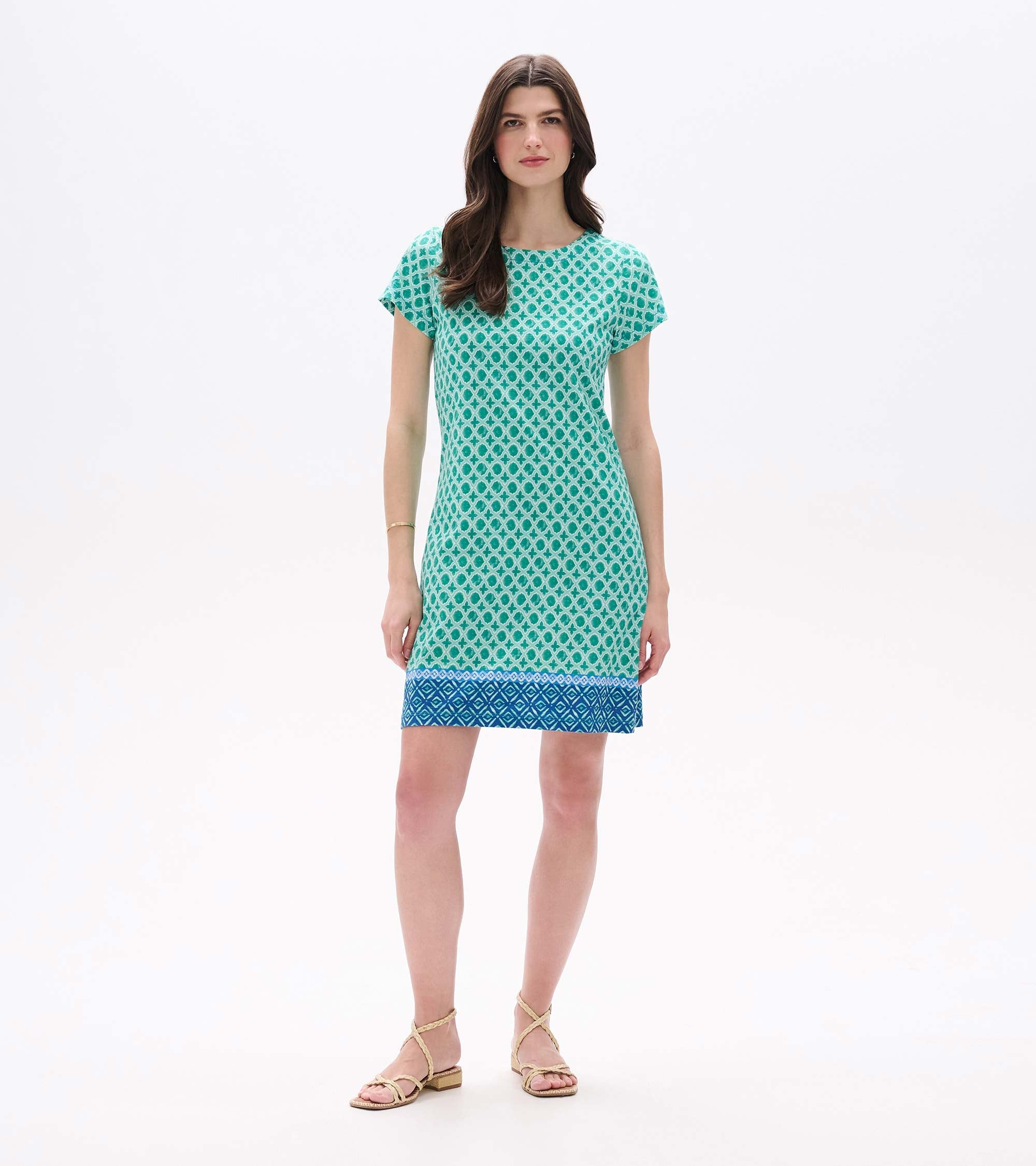 Zip-Back Tee Dress - Arcadia Medallion