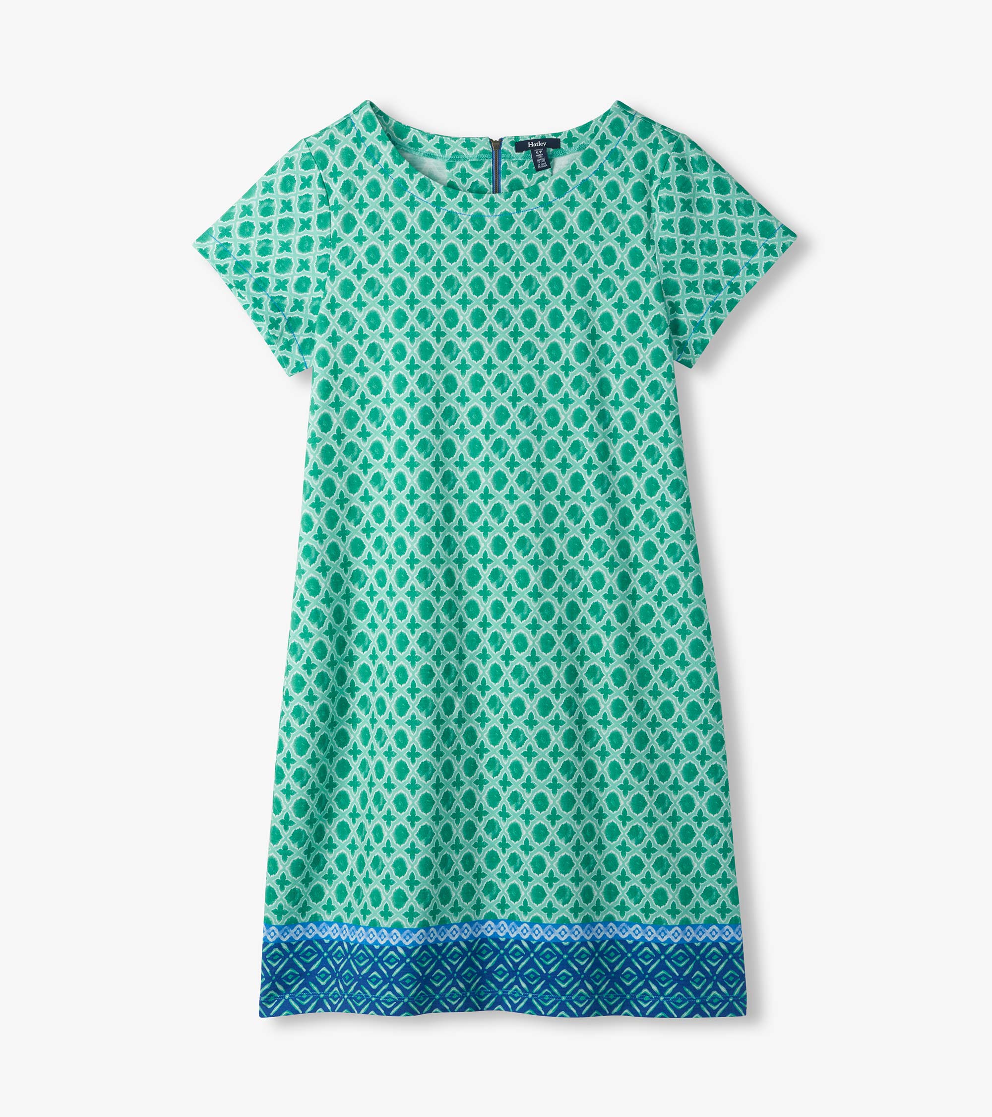 Zip-Back Tee Dress - Arcadia Medallion