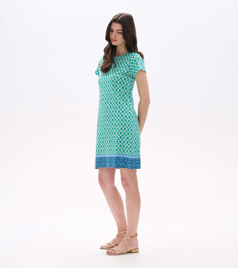 Zip-Back Tee Dress - Arcadia Medallion