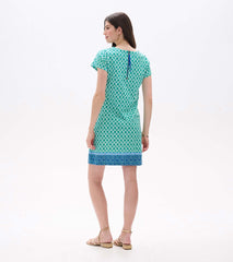 Zip-Back Tee Dress - Arcadia Medallion